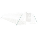 Greenhouse with Steel Frame White 48 m² 16x3x2 m 3188056