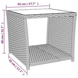 3 Piece Garden Dining Set with Cushions Grey Poly Rattan 3277627