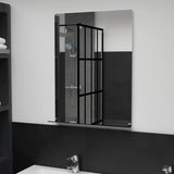 249440 Wall Mirror with Shelf 50x70 cm Tempered Glass