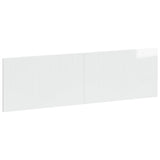 Wall-Mounted Headboard HOORN High Gloss White Engineered Wood 897379
