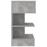 808656 Bedside Cabinet Concrete Grey 40x35x65 cm Engineered Wood