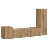 TV Cabinet Set Wall-mounted 4 pcs Artisan Oak Engineered Wood 3409005