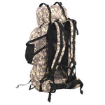 ZNTS Hiking Backpack Camel Brown Camouflage 80 L Oxford Fabric 4009971