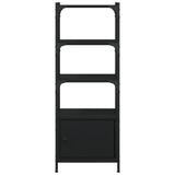 Bookcase 3-Tier Black 41x30x109.5 cm Engineered Wood 838998