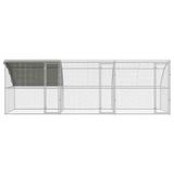 Chicken Cage 3 pcs Silver 600 x 200 x 200 cm Steel and PE 3381108