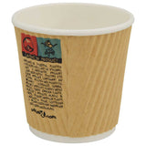 Paper Coffee Cups 1000 pcs 4oz 100ml Brown 4102798