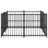 Outdoor Dog Playpen Black 192 x 192 x 100 cm Steel 3467734