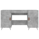 Desk Concrete Grey 140x50x75 cm Engineered Wood 829520