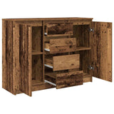 Sideboard with Drawers Old Wood 100.5x35x76 cm Engineered Wood 3328451