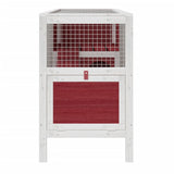 Rabbit Hutch Mocha 103x44x69.5 cm Solid Wood Pine 172298