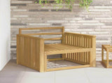 Armrests Module 2 pcs White 80 x 6 x 61 cm Solid Acacia Wood 901592