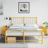 Bedside Cabinets 2 pcs Mustard Yellow 36x39x43.5 cm Steel 846621