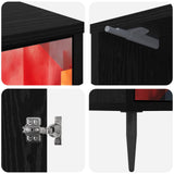 Bedside Cabinet HEESCH 2 pcs Black Oak 36 x 33 x 51 cm 8007248