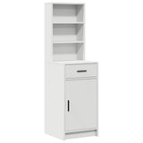Dressing Table Set with Drawer 3 pcs White Engineered Wood 3334290