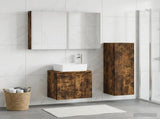 Bathroom Furniture Set 4 pcs Smoked Oak 3407451