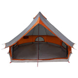 Tipi Tent with Roof Grey and Orange 400 x 346 x 250 cm Taffeta 42000980