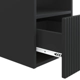 Bathroom Cabinet Black 30 x 35 x 50 cm Engineered Wood 890483