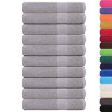 Sauna Towels "FROGN" 10 pcs Grey 80x200 cm 360 gsm 136841