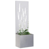 Garden Privacy Screen Sliver 50 x 150 cm Stainless steel 876466
