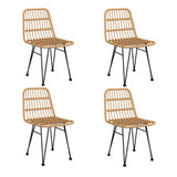 5 Piece Garden Dining Set Poly Rattan 3157839