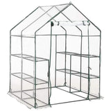 Greenhouse with 8 Shelves 143x143x195 cm 46914