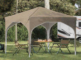 Pop-up Party Tent 194 x 194 x 245 cm Cream 42019812