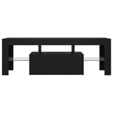 ZNTS TV Cabinet with LED Lights Black 120x35x40 cm 804347