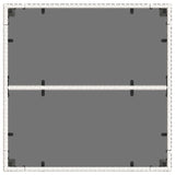 Garden Table with Glass Top White 90x90x75 cm Poly Rattan 368123