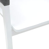 Dining Chairs 2 pcs White 54 x 57 x 73 cm Solid Rubber Wood 42020426