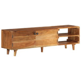 TV Cabinet Solid Wood Acacia with Honey Finish 140x30x40 cm 337847