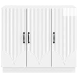 Sideboard High Gloss White 89 x 34.5 x 77 cm Engineered Wood 895339