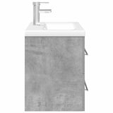 2 Piece Bathroom Furniture Set Concrete Grey Engineered Wood 3324962