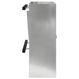Mailbox with Storage Black 30 x 20 x 55 cm Galvanised Steel 874952