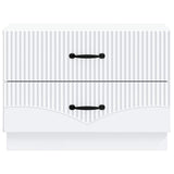 Bedside Cabinet White 62 x 34.5 x 44.5 cm Engineered Wood 895235
