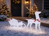 Reindeer Pull Sleigh LOVIISA 200 LEDs Cold White 42049665