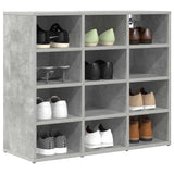 Shoe Cabinet Concrete grey 77.5 x 30 x 67 cm Engineered wood 808715