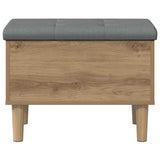 Storage Bench with Cushion Artisan Oak 62 x 42 x 46 cm 8017734