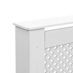 ZNTS Radiator Covers 2 pcs White 112x19x81.5 cm MDF 3051377