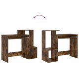 Desk with Drawer Smoked Oak 106 x 41 x 88.5 cm Engineered Wood 869470