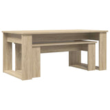 Coffee Table Set 2 pcs Sonoma Oak Engineered Wood 8000134
