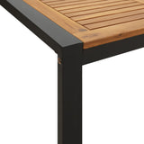 7 Piece Garden Dining Set Solid Wood Acacia and Metal 3155412