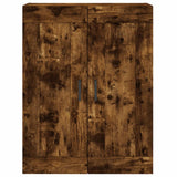 Wall Mounted Cabinet Smoked Oak 69.5x34x90 cm Engineered Wood 830385