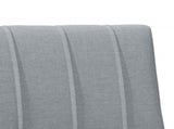 Upholstered Headboard Light Grey 75 cm Solid Pine Wood 879263