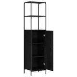 Highboard Black Oak 40 x 33 x 161 cm Engineered Wood 8013866
