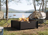Fire Pit Black 60 x 60 x 30 cm Steel 8012590
