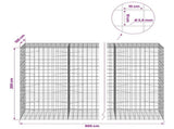 Gabion with 3.5 mm Wire and 10x10 cm Mesh 900x100x200 cm 3463452