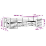 Sectional Sofa Set 7 pcs Natural 3375414