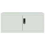 ZNTS File Cabinet Light Grey 90x40x240 cm Steel 3188321