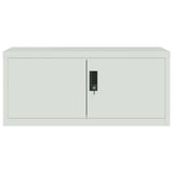 File Cabinet Light Grey 90x40x240 cm Steel 3188321