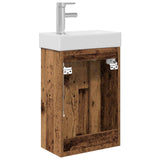 Bathroom Vanity Unit with Tap Old Wood 40.5 x 22.5 x 62 cm 889527
